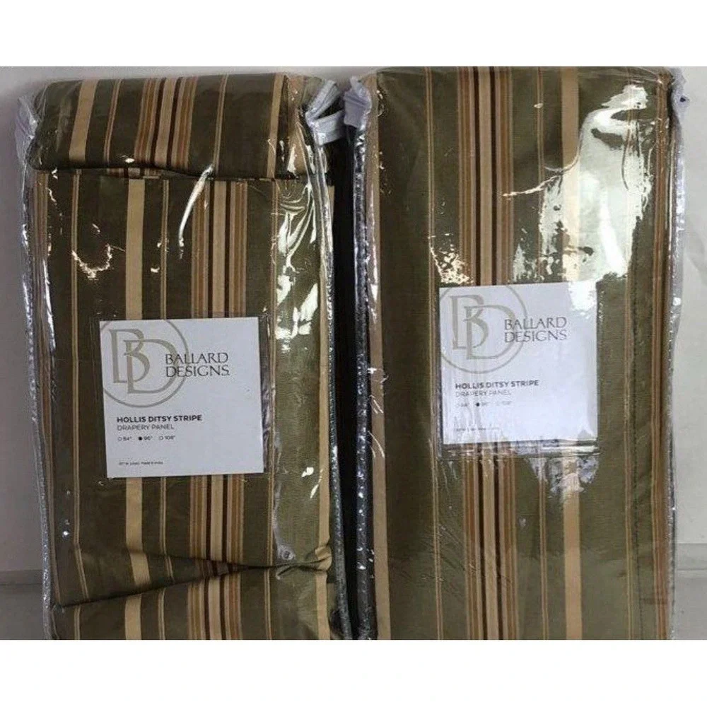 NEW Drapes Set Of 2 Ballard Designs Panels 50x96
